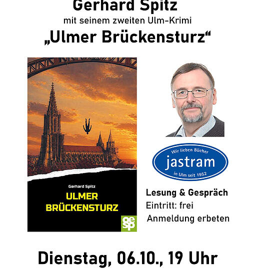 Gerhard Spitz mit seinem neuen Ulm-Krimi: 